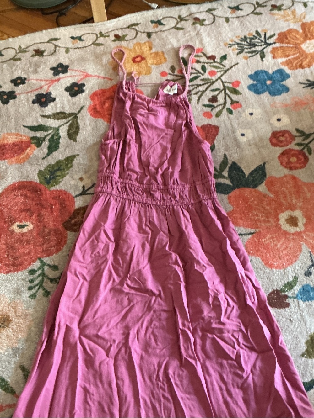 Bella Dahl Dusty Rose Spaghetti-Strap Maxi Dress